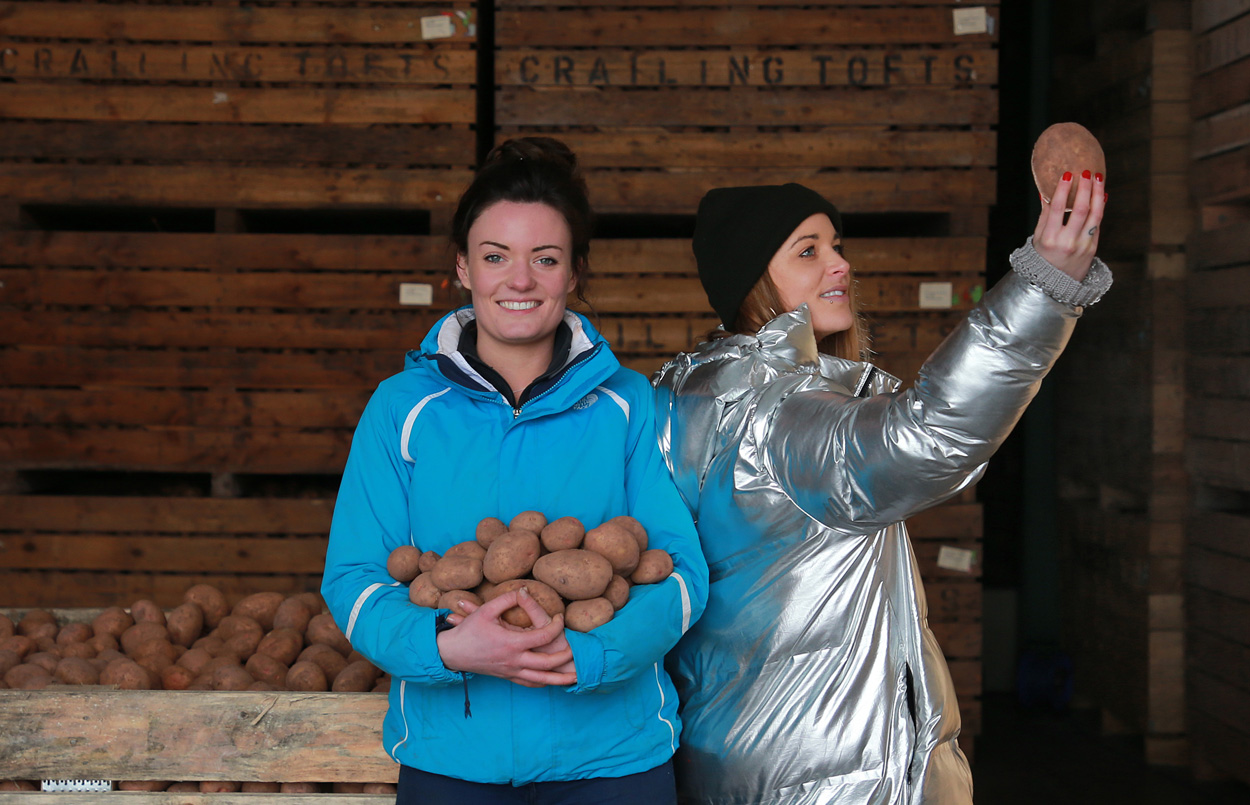 Cat Hepburn, spoken word artist, visits Sarah Dagg, a young potato farmer, to get inspiration about the effort that goes into growing potatoes, often destined for the bin