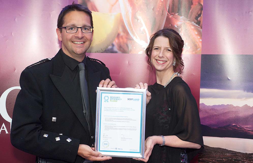 James Withers, Chief Executive of Scotland Food & Drink; Marissa Lippiatt, Head of the Resource Efficient Scotland programme