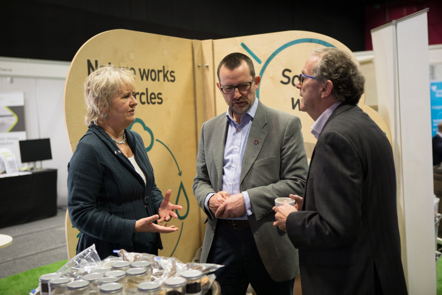  Roseanna Cunningham, Cabinet Secretary for the Environment, Climate Change and Land Reform visiting the Zero Waste Scotland stand