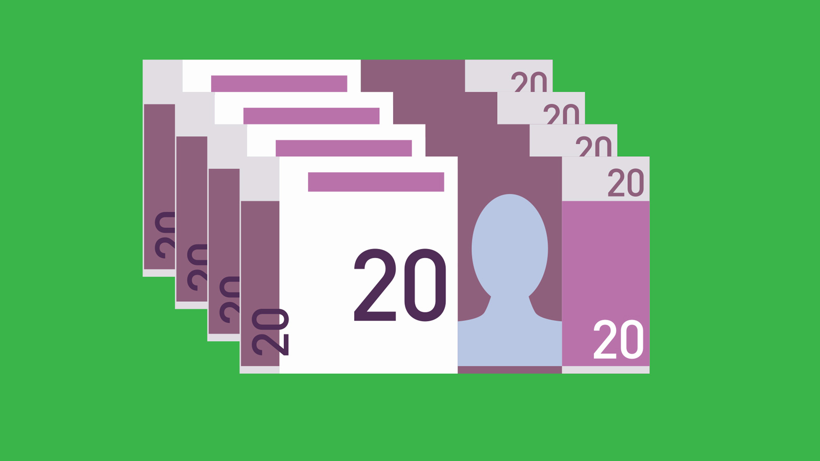 Illustration of banknotes